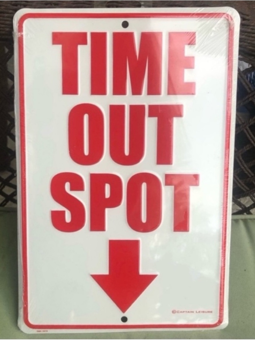 TIME OUT SPOT metal sign NWT funny sign
Fun wall decor dorm garage man cave bar